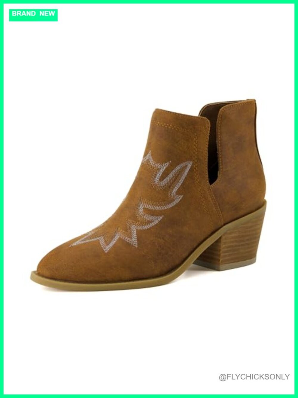 Cushionaire Rustler Wide Width Western Bootie Memory Foam Ankle Boot